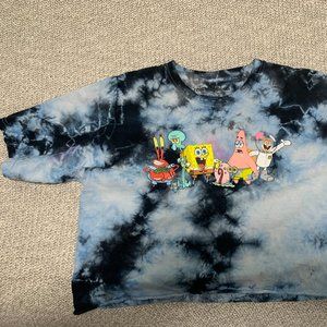 Short Sleeve Crop Nickelodean Spongbob Tee